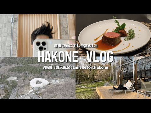 【vlog】箱根のホテルで癒され絶景に感嘆する2日間。