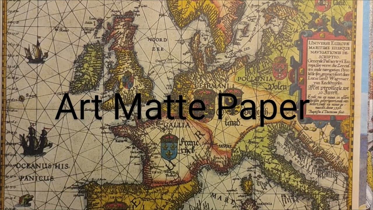 Vintage map of Europe 16th century. Medieval map home decor. Historical wall art. Medieval room deco