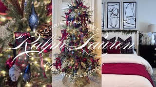 Ralph Lauren–Inspired Bedroom Christmas Tree | Cozy Lodge Holiday Decor 🎄