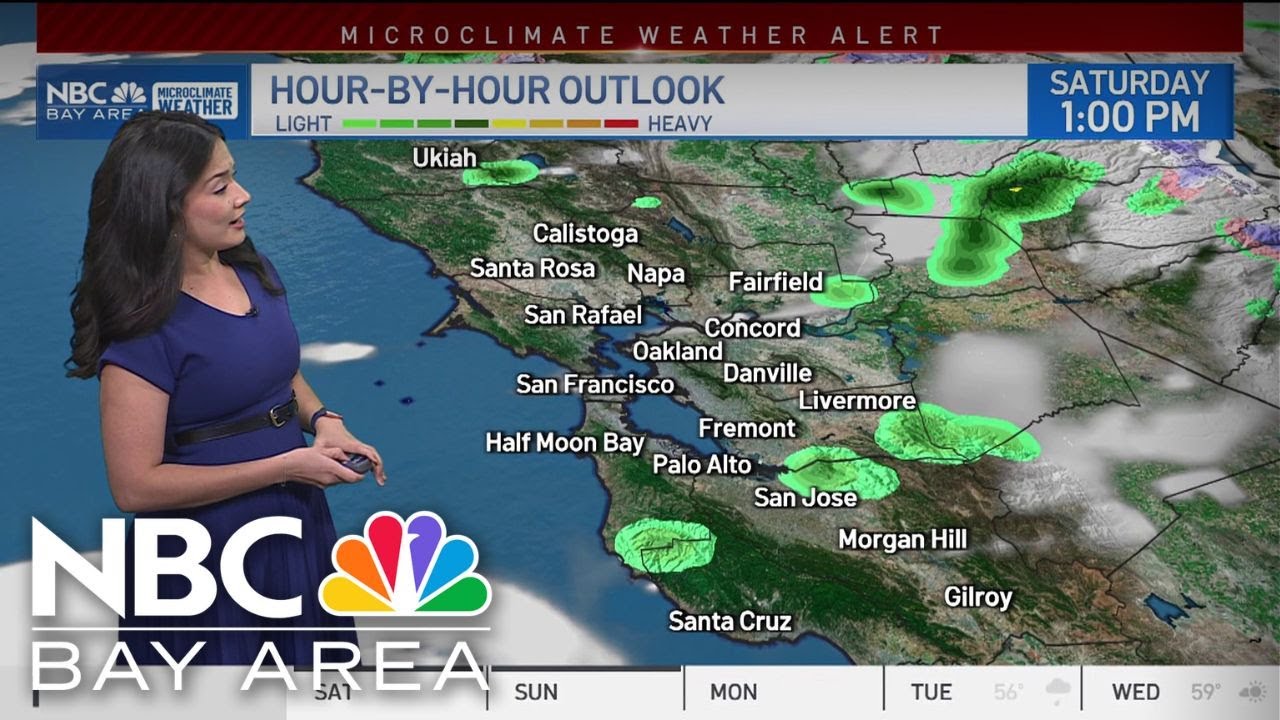 Bay Area forecast: Weekend scattered showers - YouTube
