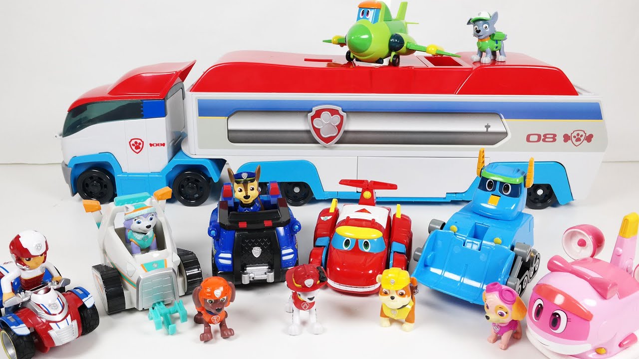 kids anka 고고다이노와 퍼피구조대 구조 트럭 장난감 놀이 (Paw Patrol Patroller Toys & GogoDino Toys) - 두두팝토이