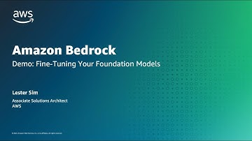 Fine-Tuning your Foundation Model in Amazon Bedrock | Amazon Web Services