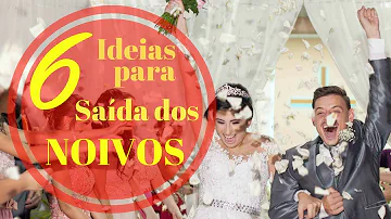 O que os padrinhos usam na saída dos noivos?