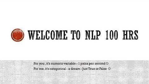 NLP 100 hours content