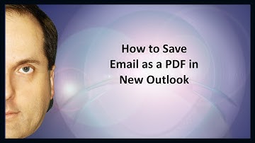 How to Save Email as a PDF in New Outlook