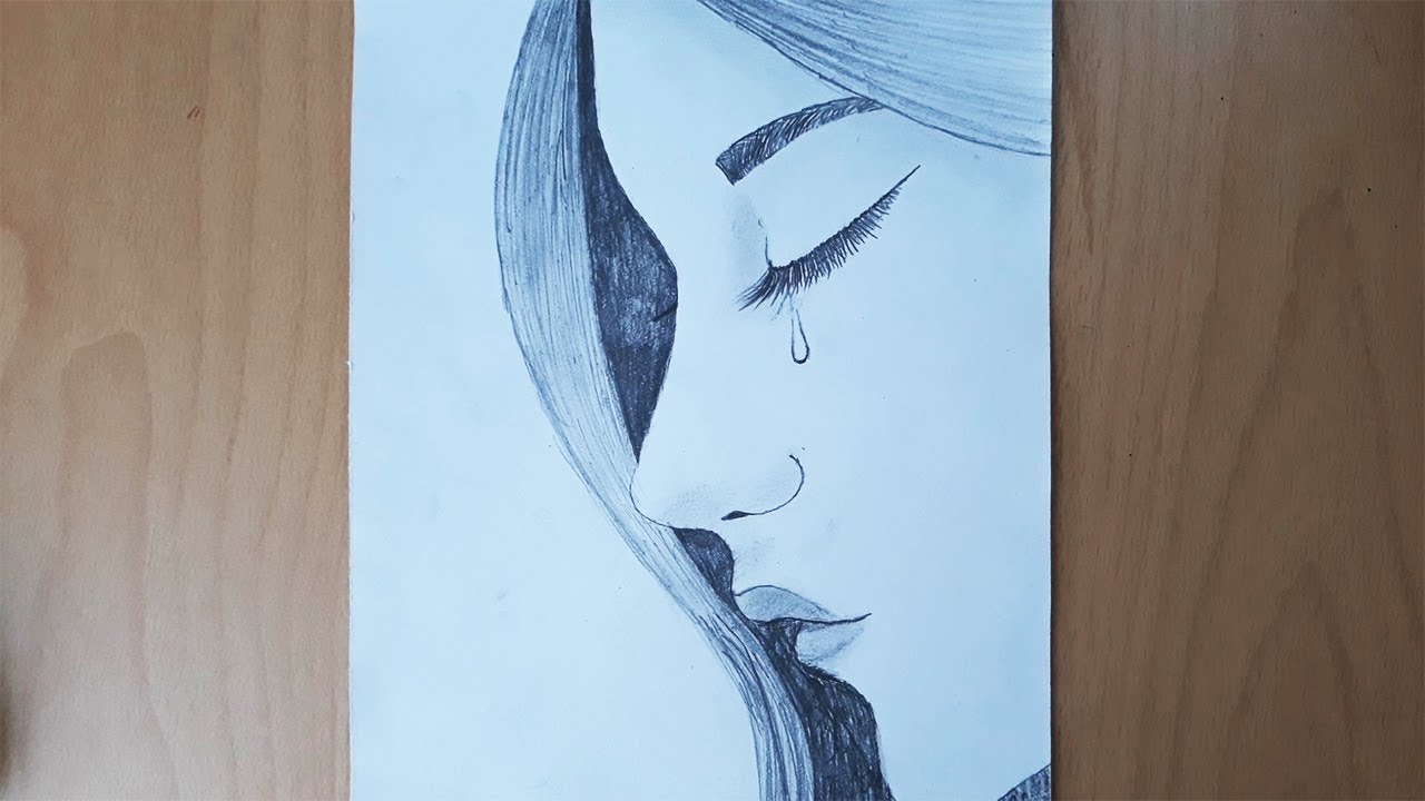 Üzgün Kız Nasıl Çizilir - Adım Adım - How to draw a sad girl - step by ...