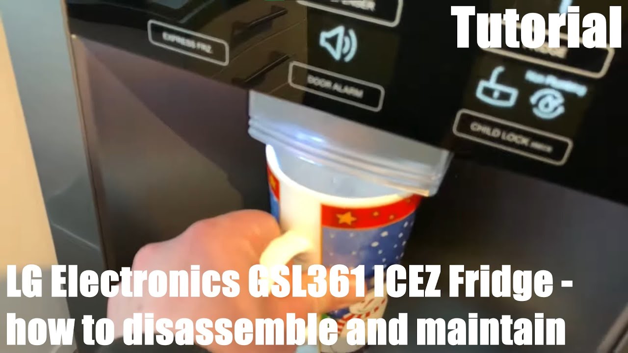 How to disassemble and maintain your ice dispenser LG Electronics