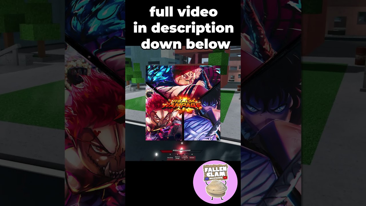 IS Realm Rampage Still A PEAK battleground GAME! #animerobloxgames #jjk #onepunchman