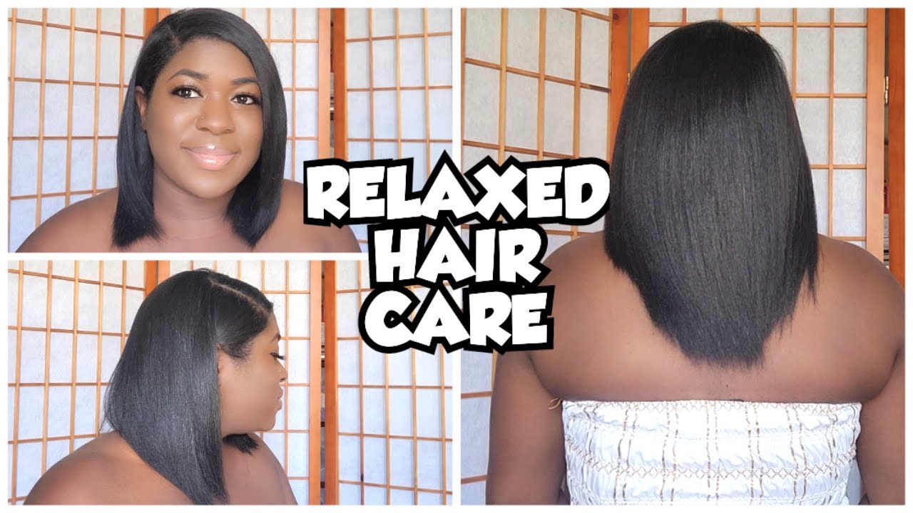 RELAXED HAIR DAILY & NIGHT ROUTINE TO KEEP MY HAIR SLEEK AND STRAIGHT ...