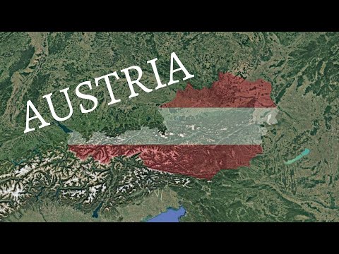 Austria Flag Map Speedart (In Earth) (Remake)
