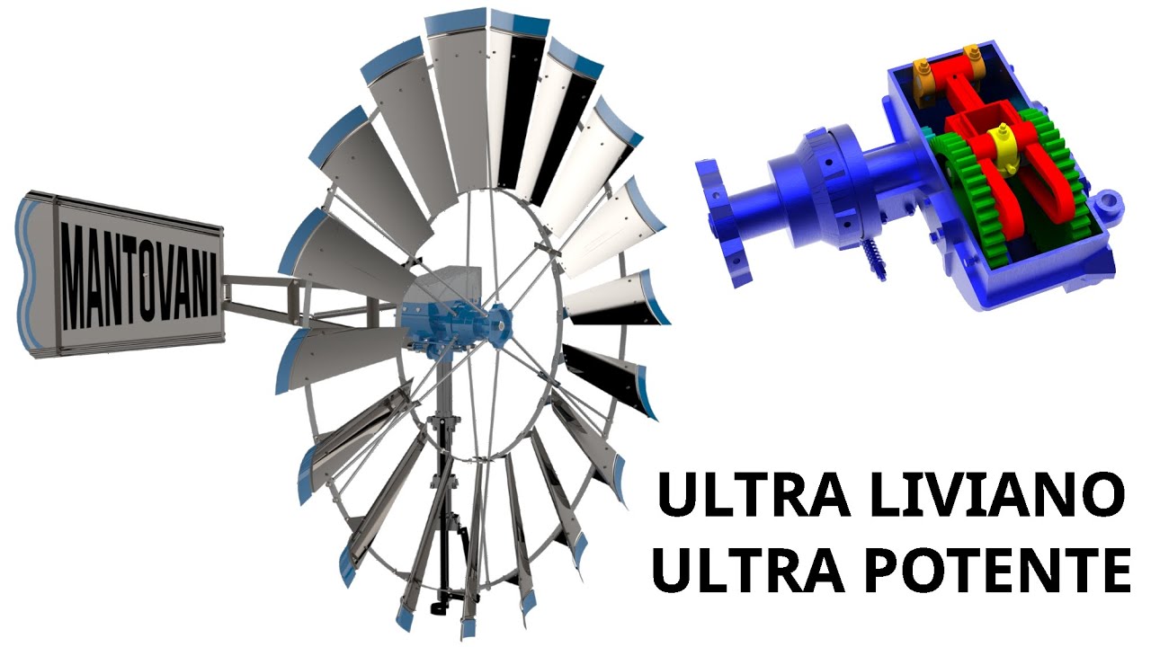 Ultra liviano, ultra potente - Molino de viento Mantovani - Energía Eólica