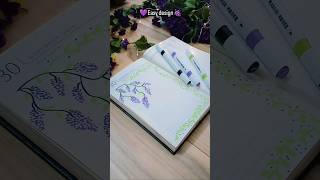 💜Front page design🍇#shorts #youtubeshorts #frontpage #diy #reels #instagram #india #ideas