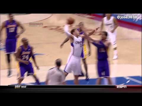 Blake Griffin Poster Dunk on Pau Gasol - Lakers @ Clippers - 4/4/2012