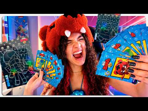 I opened a WHOLE BOX of BRAWL STARS CARDS! And I got rare ones ✨