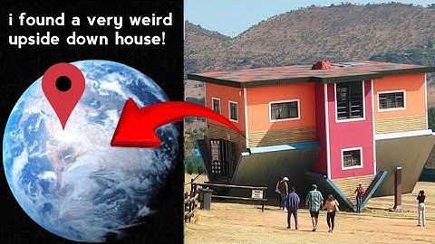 I found a very weird upside down house 🏡😱 | #ddgoogleearth #earth616 #googlemaps #mapguide #mapping 
