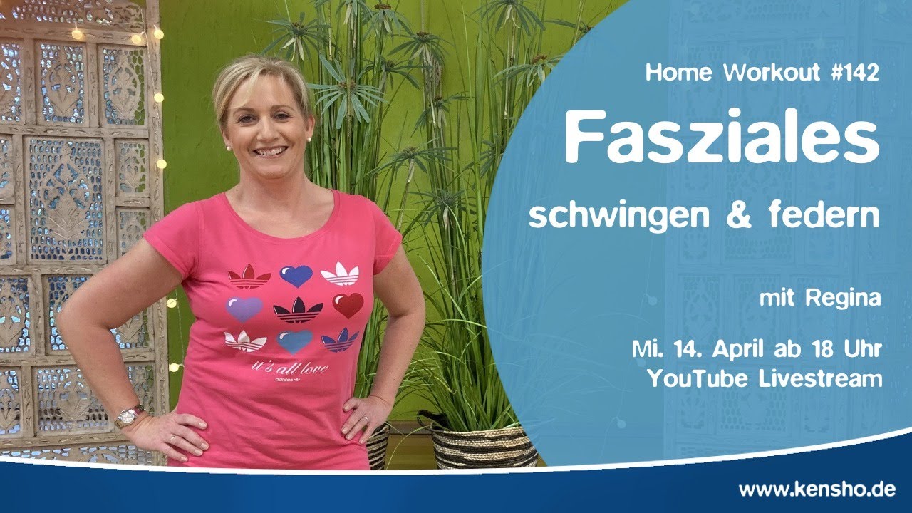 Home Workout #142 Fasziales Schwingen and Federn mit Regina 60 min Faszientraining