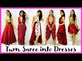 Turn Saree to Dress I (2020) | Satin Saree