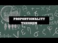 Grade 12 Maths: Proportionality theorem