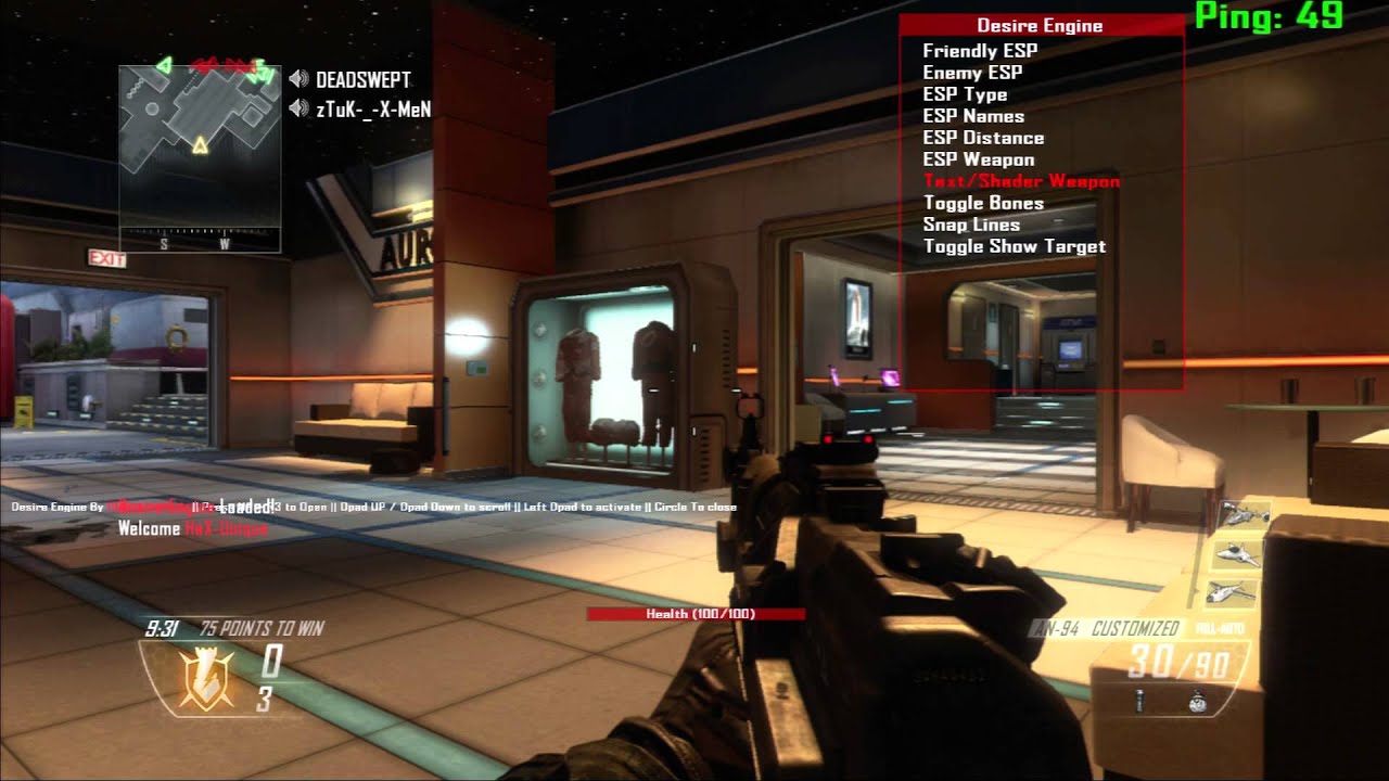 [BO2/1.19] Desire Engine, Non Host Menu! - YouTube