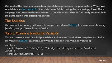 Accessing Parameters in Handlebars: How to Use Rendered Variables Inside Loops