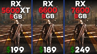 RX 5600 XT vs RX 6600 vs RX 7600 | Tested in 15 games