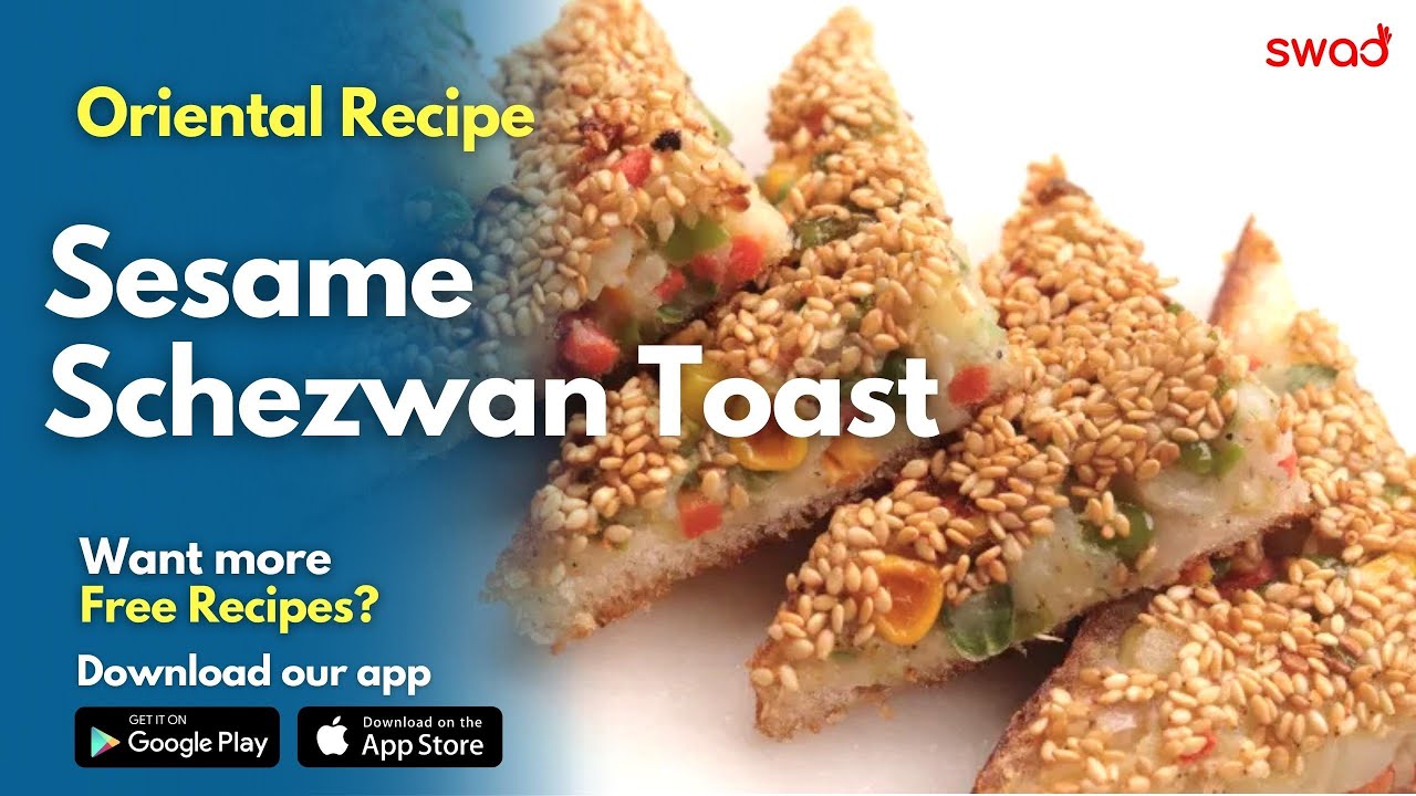 Sesame Schezwan Toast | Crispy Bread Toast | तीखा करारा मसाला तिल टोस्ट | Simple Veg Sandwich