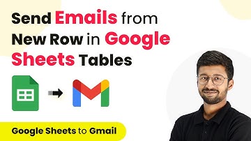 How to Send Emails from a New Row in Google Sheets Tables