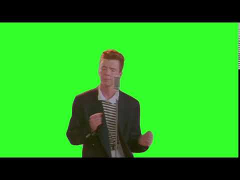 Rick Astley green screen #2 - YouTube