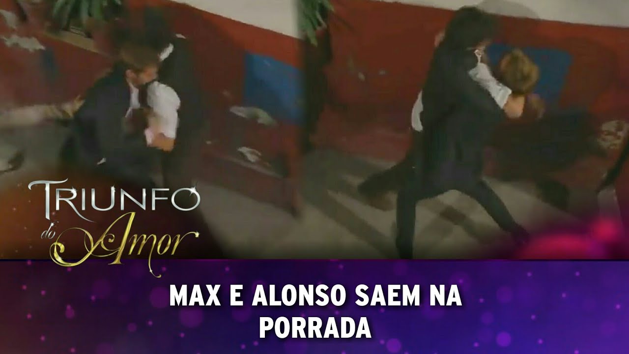 Triunfo do Amor - Max e Alonso saem na porrada