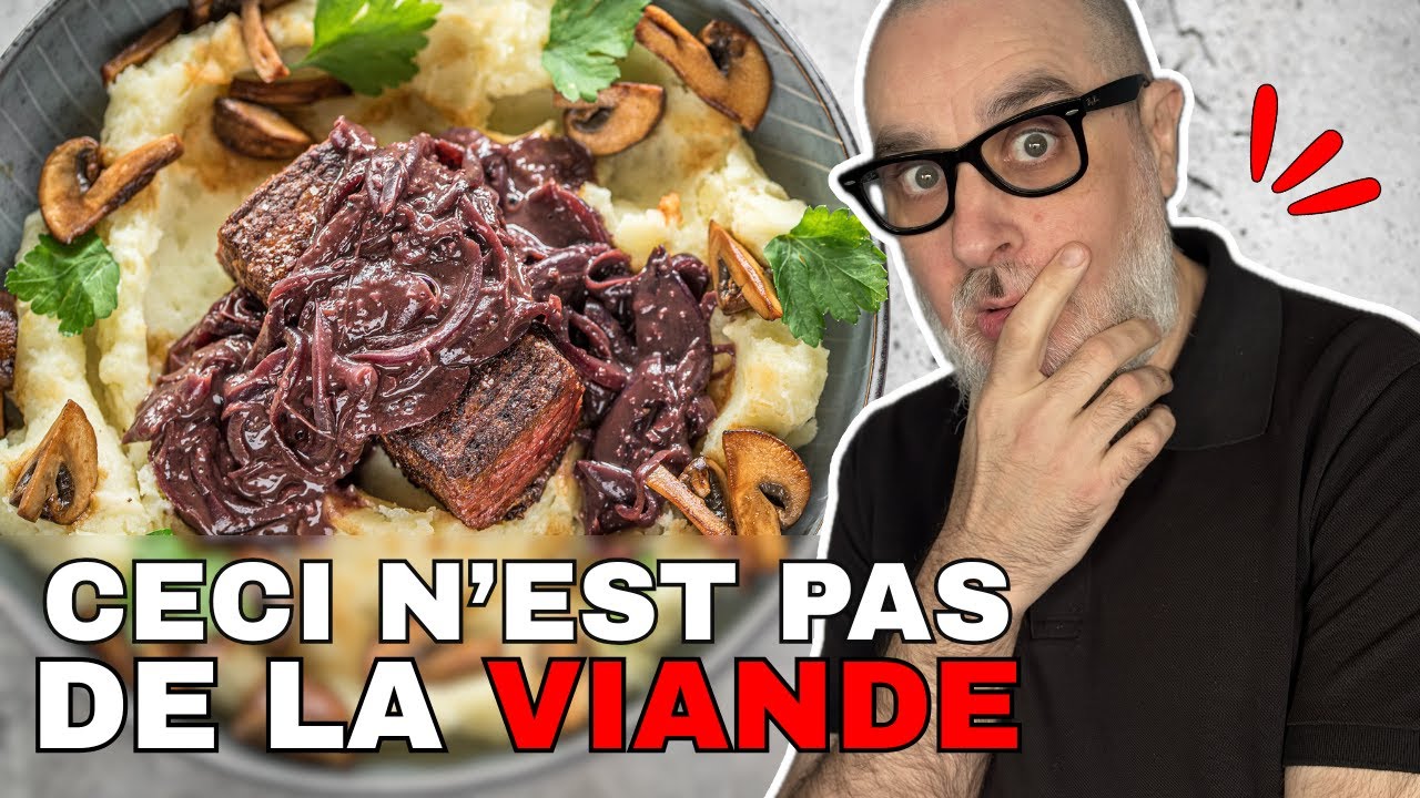 Bavette sauce Vigneronne : ma recette traditionnelle version Végane 🥩🍷