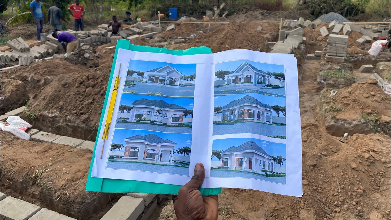 ILA SITE YA KIBAHA KWA DADA EVA HATIMAYE IMEANZA RASMI TAZAMA JUMBA ANALO JENGA MIKATO NA MUONEKANO