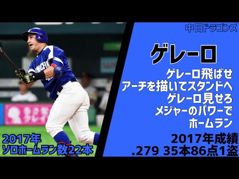 12球団最後のソロホームラン王応援歌メドレー