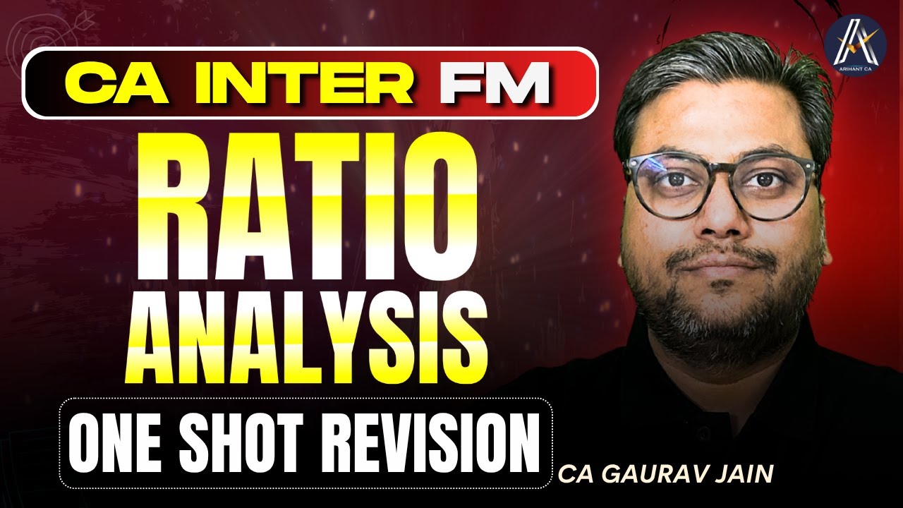CA INTER FM ONE SHOT REVISION WITH IMPORTANT QUESTIONS | RATIO ANALYSIS ...