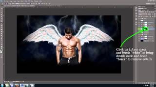 Make your Photo Angel Wallpaper Photoshop Action screenshot 3