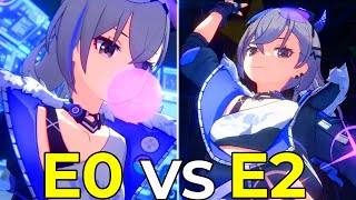 E0 VS E2 SILVERWOLF | Are Eidolons Worth It? | Honkai Star Rail
