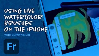 Adobe Fresco on the iPhone: How to Use Live Watercolor Brushes | Adobe Creative Cloud screenshot 1