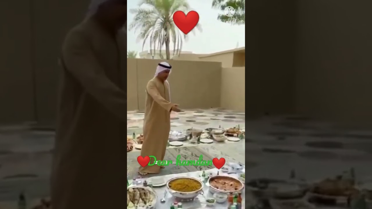 Hamdan Fazza ready to his lunch❤️❤️
