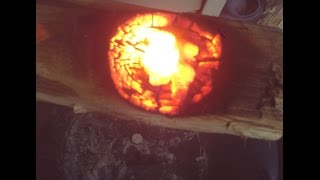 Out Doors Bushcraft Carving Wood Spoon Fire Stove