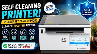 HP LaserJet Tank MFP 1005 Self Cleaning Trick 😲 | Fix Light Print & Dust Issues Fast!