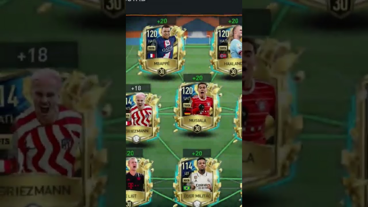 My Dream Team 😍Ultimate Tots Fifa Mobile 