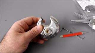 [4] Five buck Chateau C870 70mm disc padlock - surprisingly good for your money