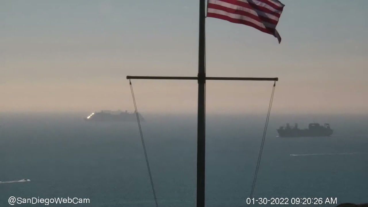 USNS Bob Hope (T-AKR-300) Inbound San Diego