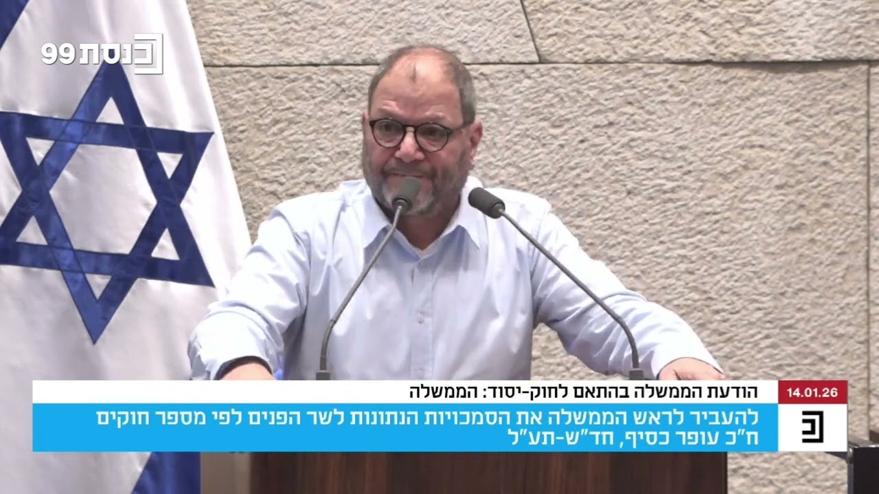 ח"כ עופר כסיף מתייחס לההסתה והגזענות כלפי יהודים מזרחים וערבים פלסטינים בנאום על הפשיעה 14.01.26