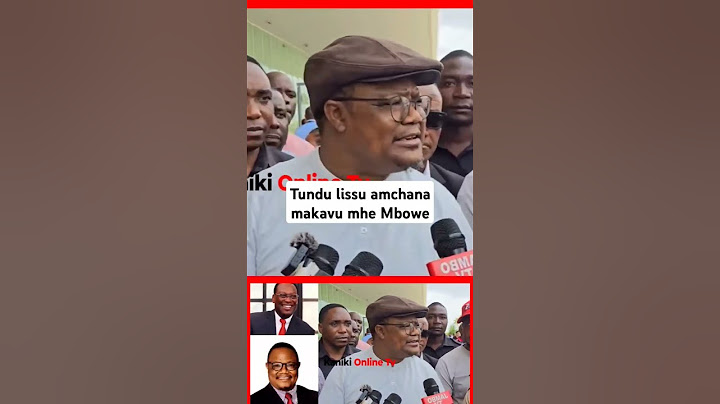 Tundu Lissu amchana live Mbowe