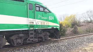 GO Train Arriving And Departing Old Cummer Station 