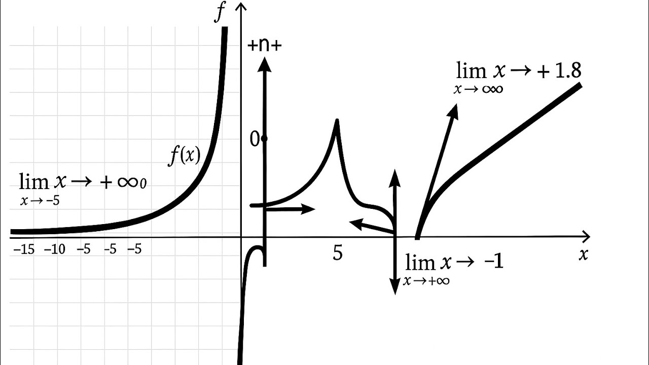 تمرين مهم حول النهايات من المنحنى 📣❗️و المناقشة البيانية 📚🔔