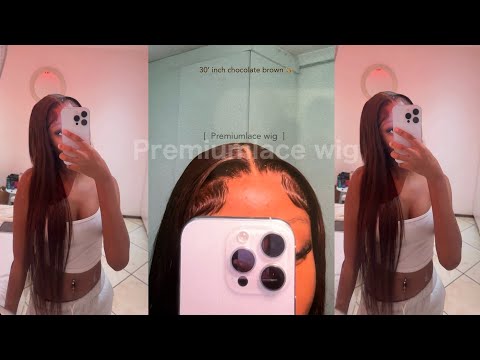 Wig Diaries Ep 12 | Chocolate Brown 30 Inch Wig  Ft Premiumlacewig | South African Youtuber