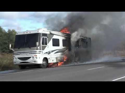 RV Fire Highway 401 Westbound at Cobourg 2