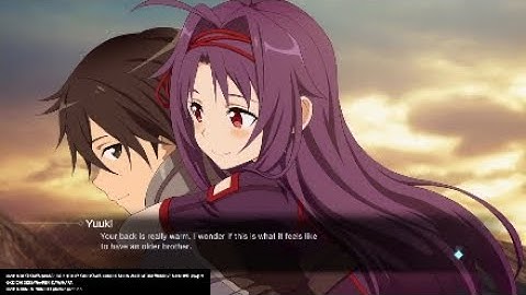 Sword Art Online Fatal Bullet- Yuuki Piggyback Ride Event