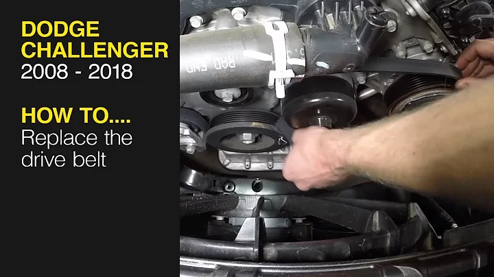 How to Replace the drive belt on the Dodge Challenger 2008-2018